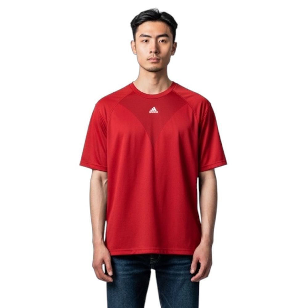 🔃Adidas Men’s Red Short Sleeve ClimaCool Athletic Shirt